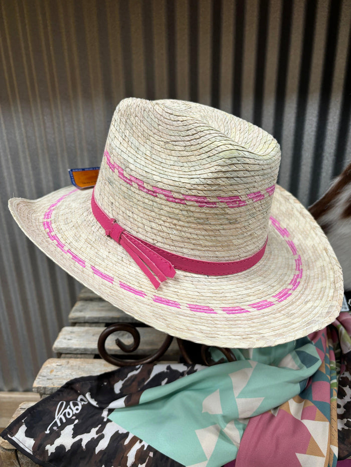 Bullhide Youth Little Girl's Roseville Western Palm Straw Hat 5098-Painted Cowgirl Western Store