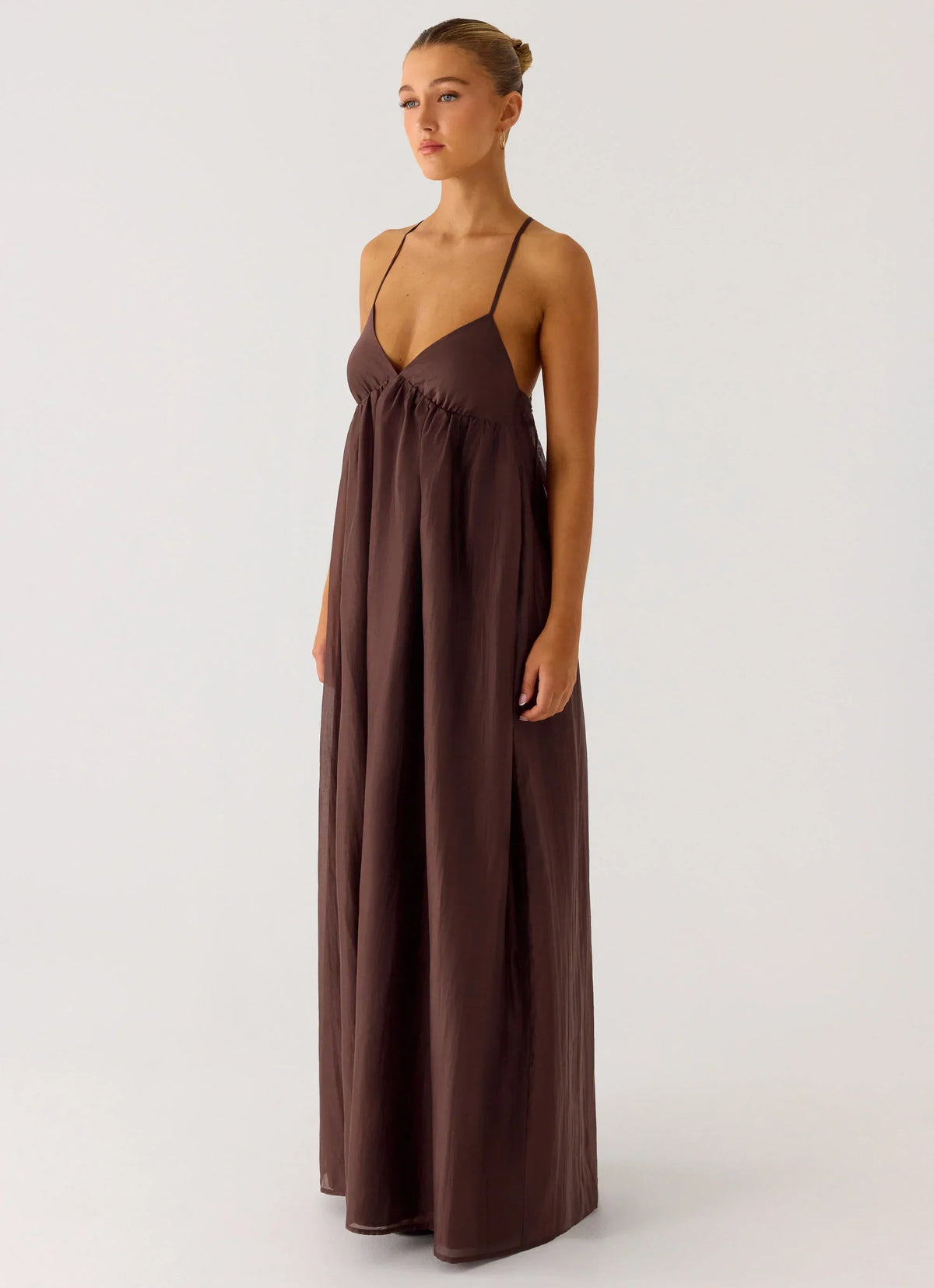 Losario Maxi Dress - Cool Chocolate