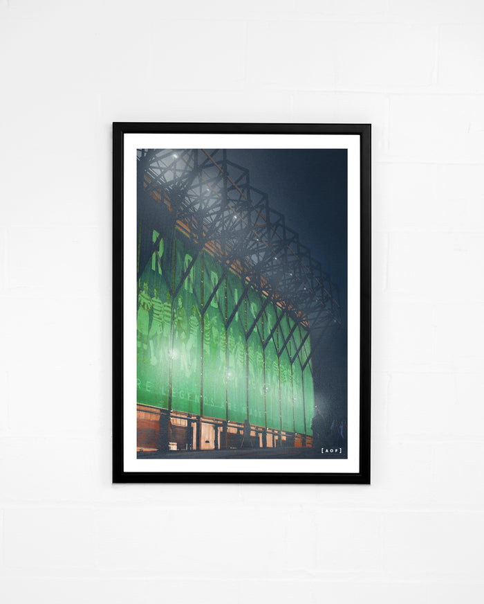 ART OF Celtic Park by Night Framed Print | Football Wall Art