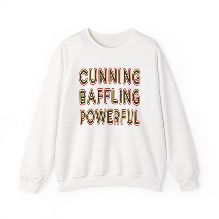 Cunning Baffling Powerful dtg Crewneck Sweatshirt