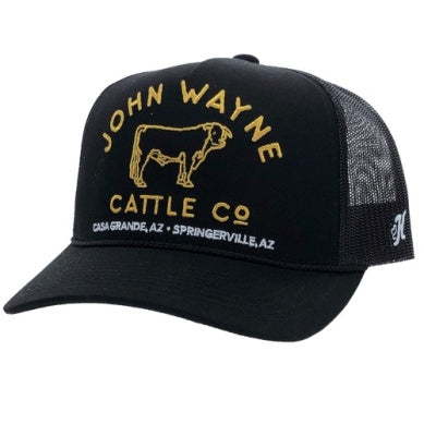Hooey "John Wayne" Black Snap Back Trucker Ball Cap 2266T-BK