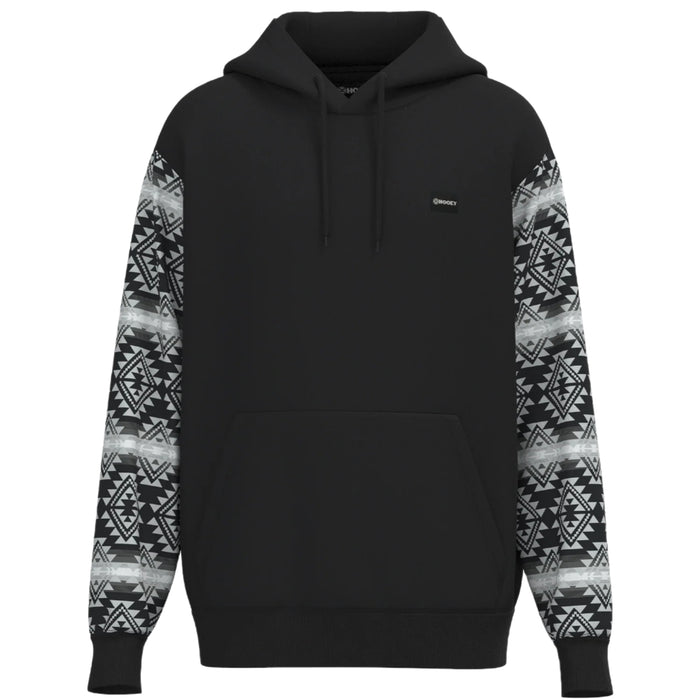 Hooey Men's Legendary Black Aztec Print Polar Fleece Hoodie HH1339BKAZ
