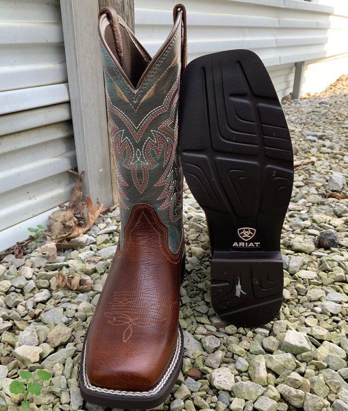 Ariat Women's Delilah Cider Brown Wide Square Toe Cowgirl Boots 10042420-Painted Cowgirl Western Store