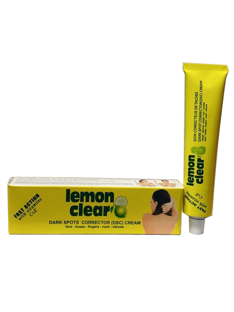 Lemon clear Dark Spot Corrector cream. Fast Action with Vitamins C&E (Face, Knees, Neck, Elbows) Lemon clear