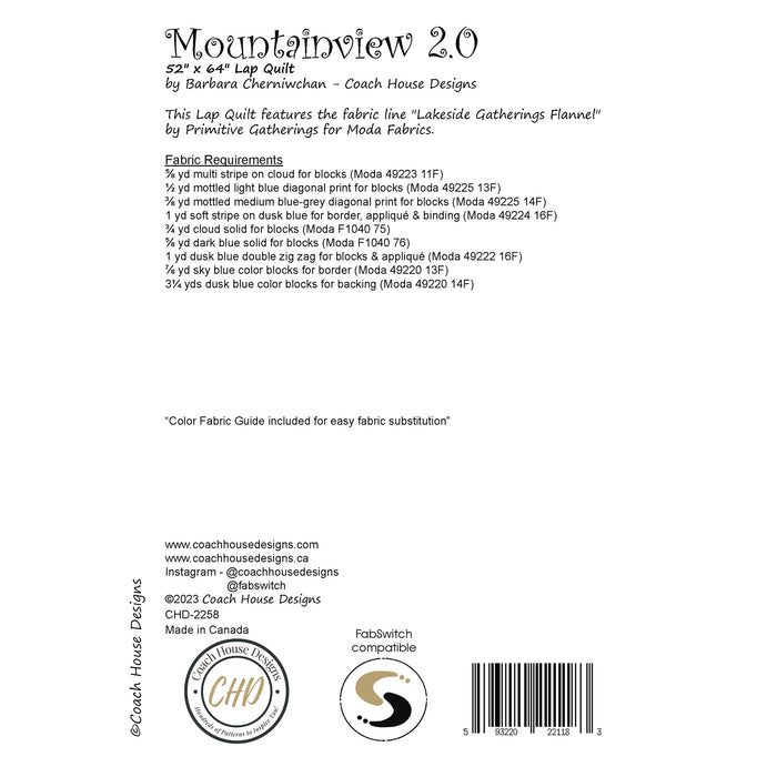 Mountainview 2.0 Quilt Pattern