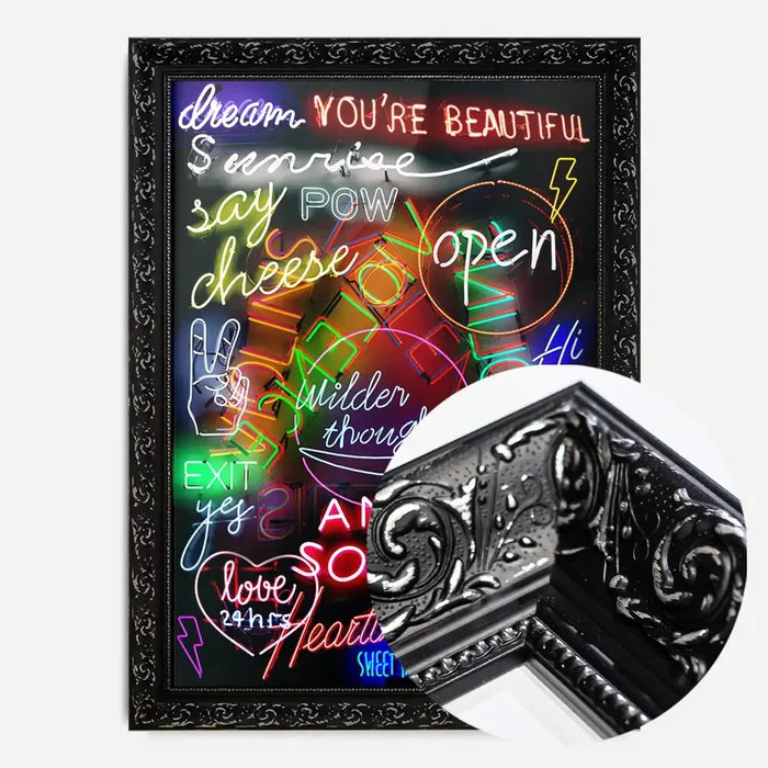 21x30cm | 8¼ x 11¾in / Black Ornate Frame
