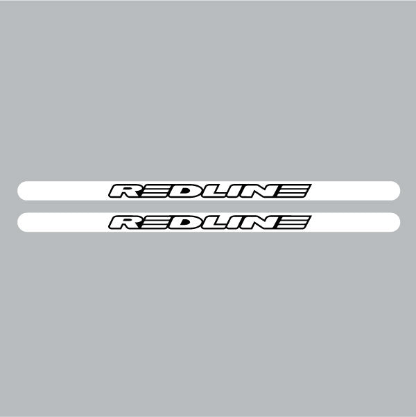 Redline - 90'S Flight crank decal set - WHITE-BLACK