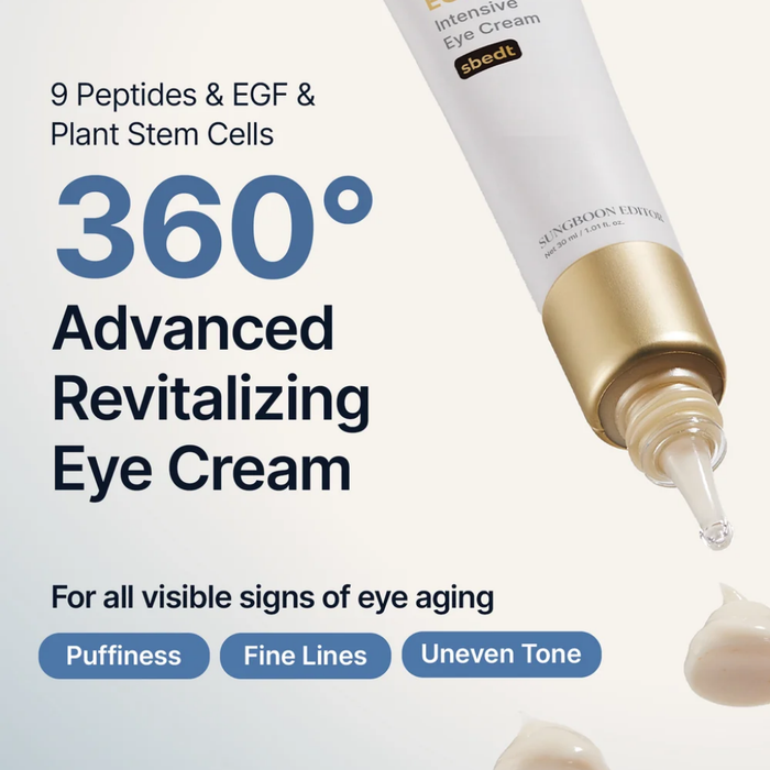 Sungboon Editor Silk Peptide EGF Intensive Eye Cream Nudie Glow Australia