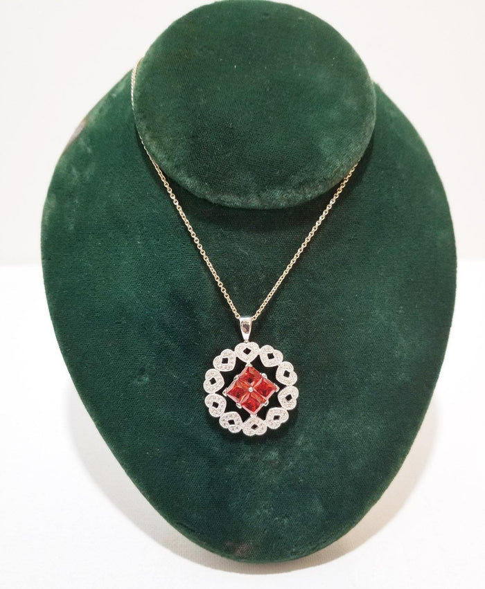 ssj022- Large NA Gem Heart Pendant - nawears