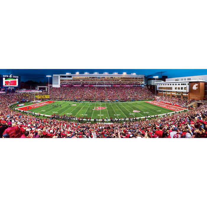 Washington State Cougars - 1000 Piece Panoramic Puzzle - Pine & Moss