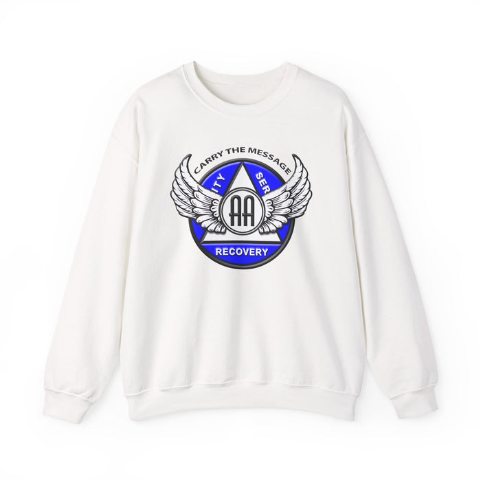 Winged AA Symbol dtg Crewneck Sweatshirt