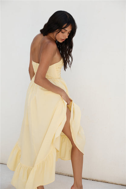 Love In The Summer Maxi Dress Yellow