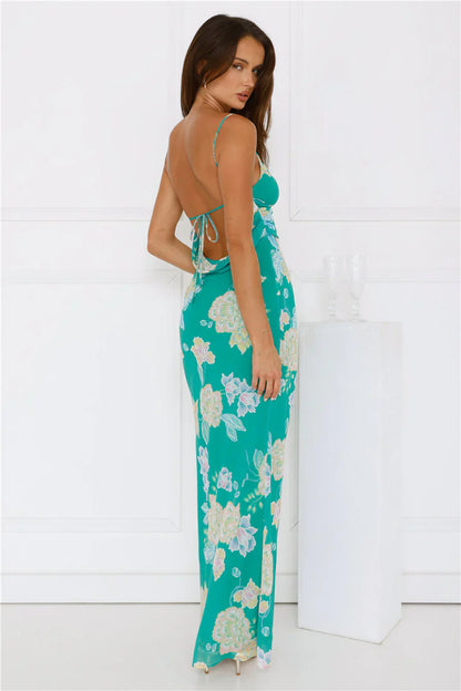 Radiant Energy Maxi Dress Green