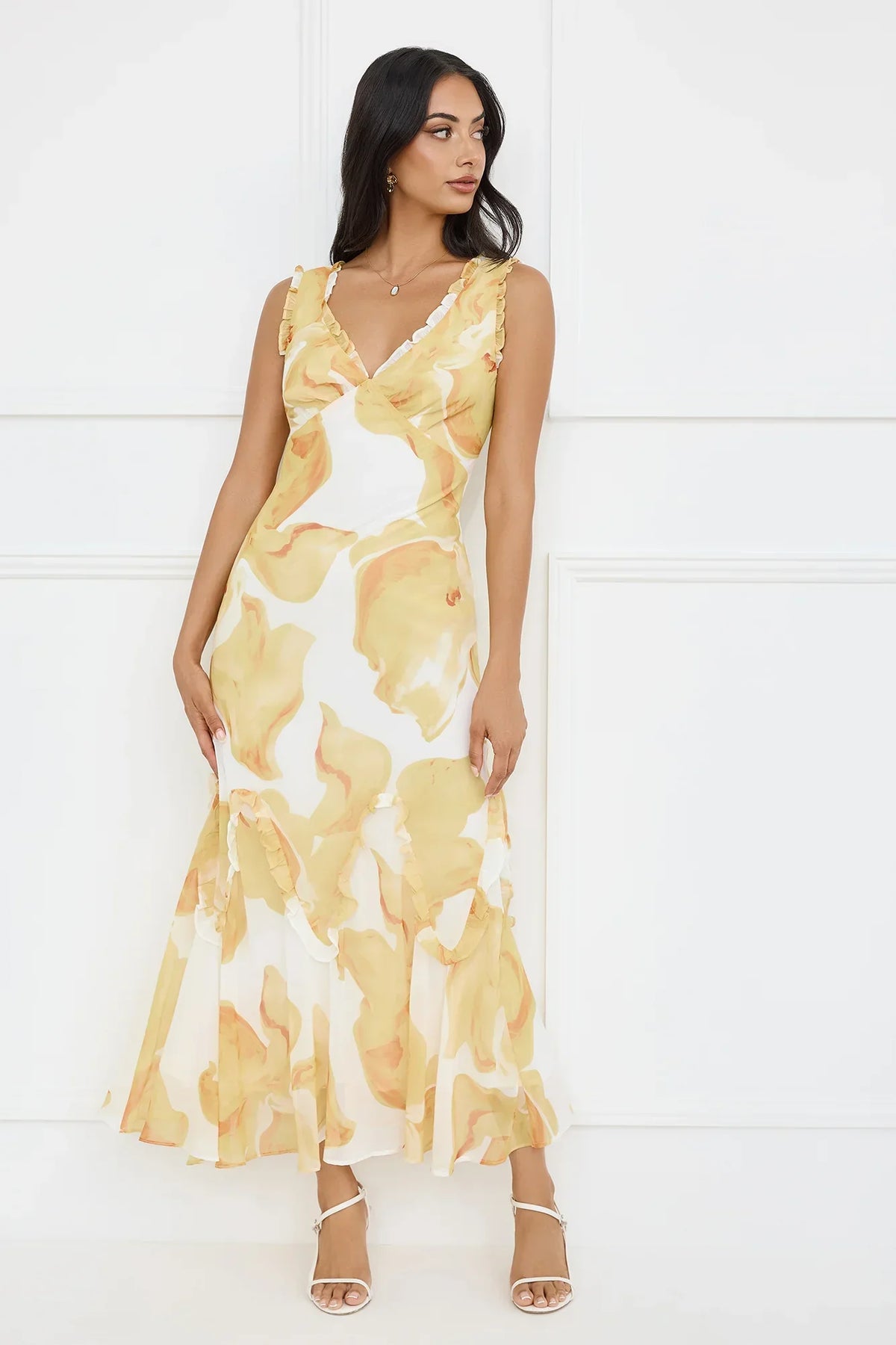 Lemon Meringue Maxi Dress Yellow