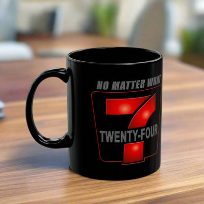 24/7 No Matter What 11/15oz Black AA/NA Ceramic Mug