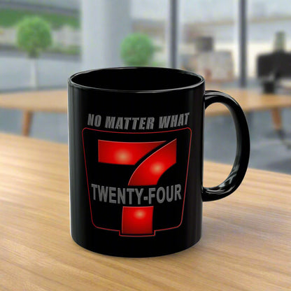 24/7 No Matter What 11/15oz Black AA/NA Ceramic Mug