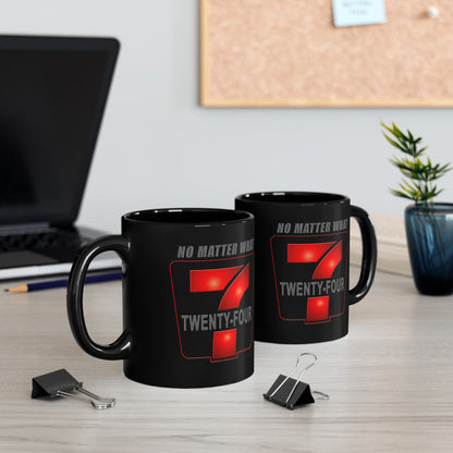 24/7 No Matter What 11/15oz Black AA/NA Ceramic Mug