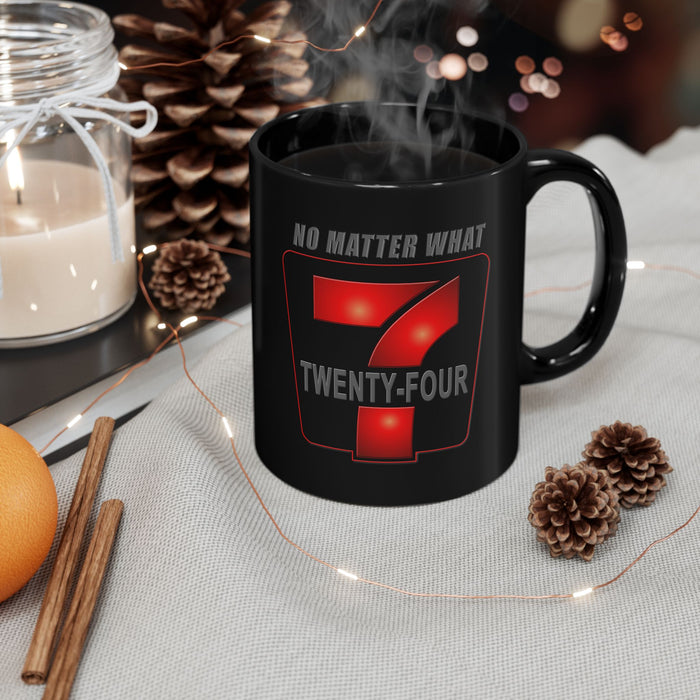 24/7 No Matter What 11/15oz Black AA/NA Ceramic Mug