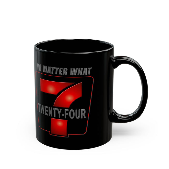 24/7 No Matter What 11/15oz Black AA/NA Ceramic Mug