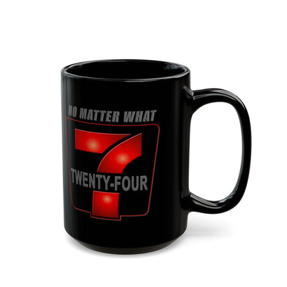 24/7 No Matter What 11/15oz Black AA/NA Ceramic Mug