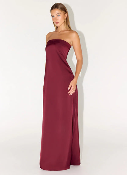 Jiana Maxi Dress - Merlot