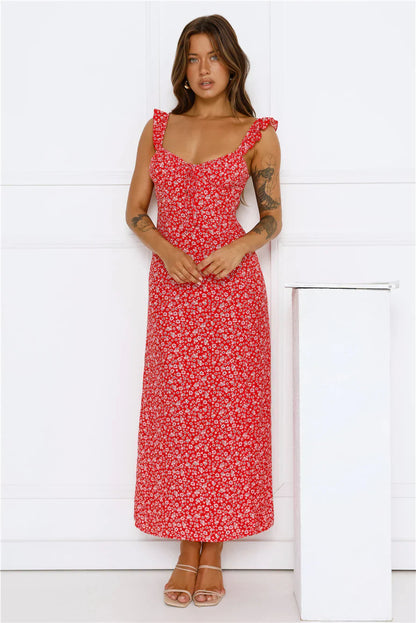 Here To Slay Maxi Dress Red