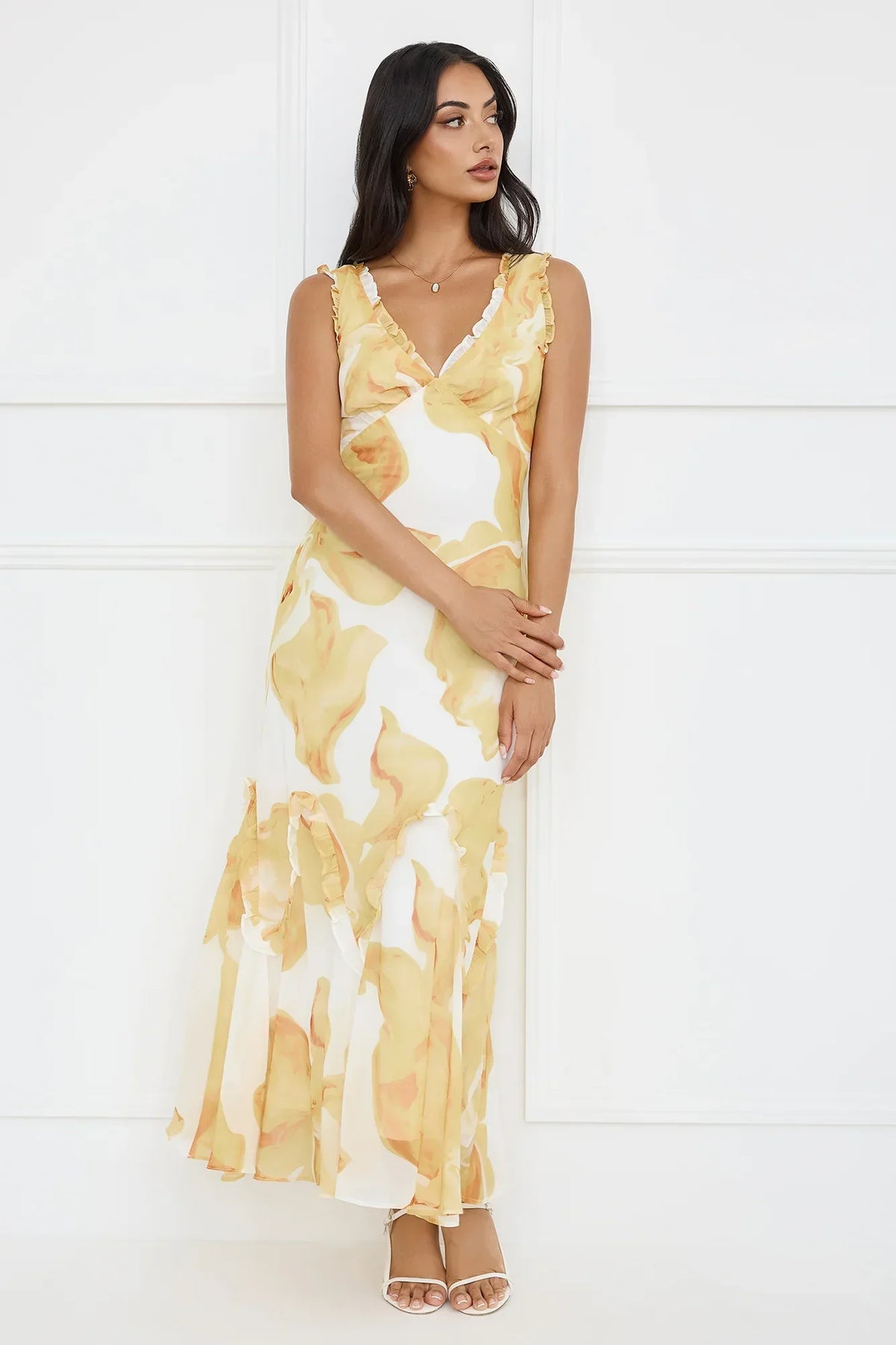 Lemon Meringue Maxi Dress Yellow