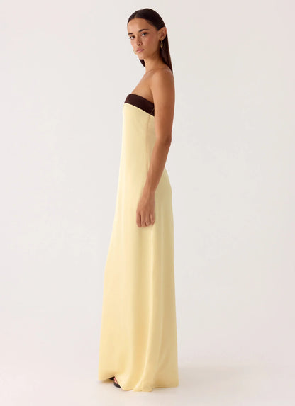 Jiana Maxi Dress - Baby Yellow