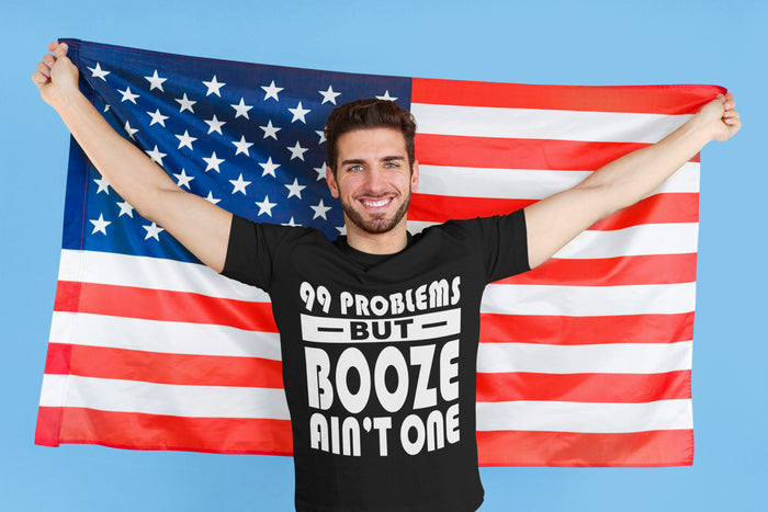 99 Problems Booze Ain't One AA dtg Tee