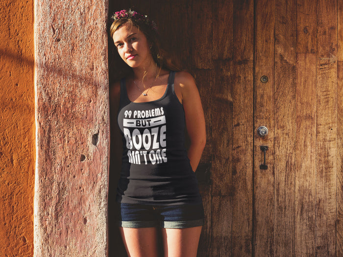 99 Problems Booze Ain't One AA Racerback Tank