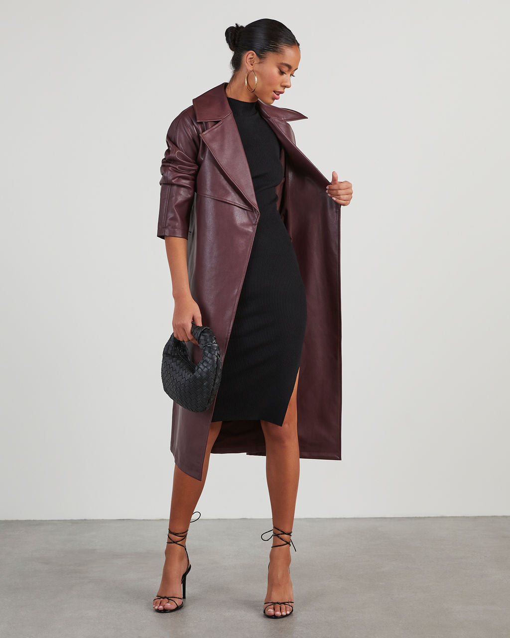 Essential Mock Neck Knit Midi Dress