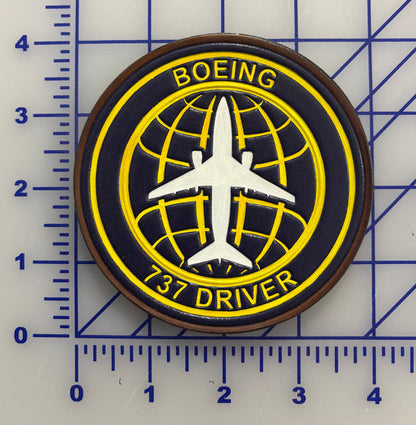 Official Boeing 737 Driver Leather Patch