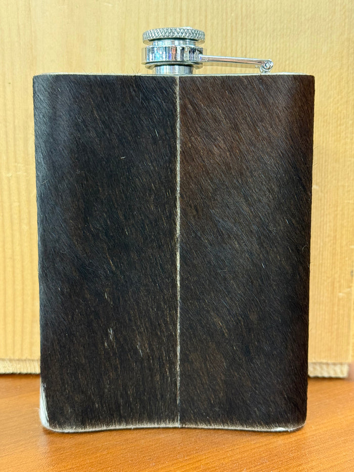 Myra Bag Mountain Trail Cowhide Flask 8oz S-8476