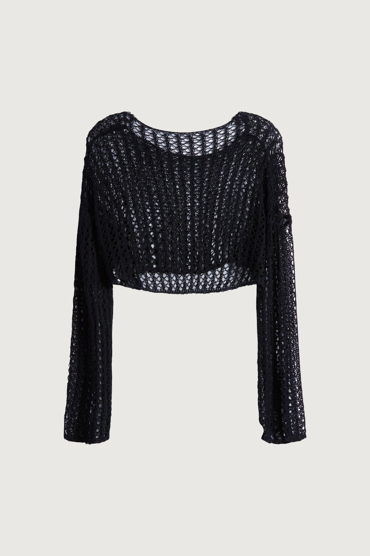 CROPPED CROCHET SWEATER