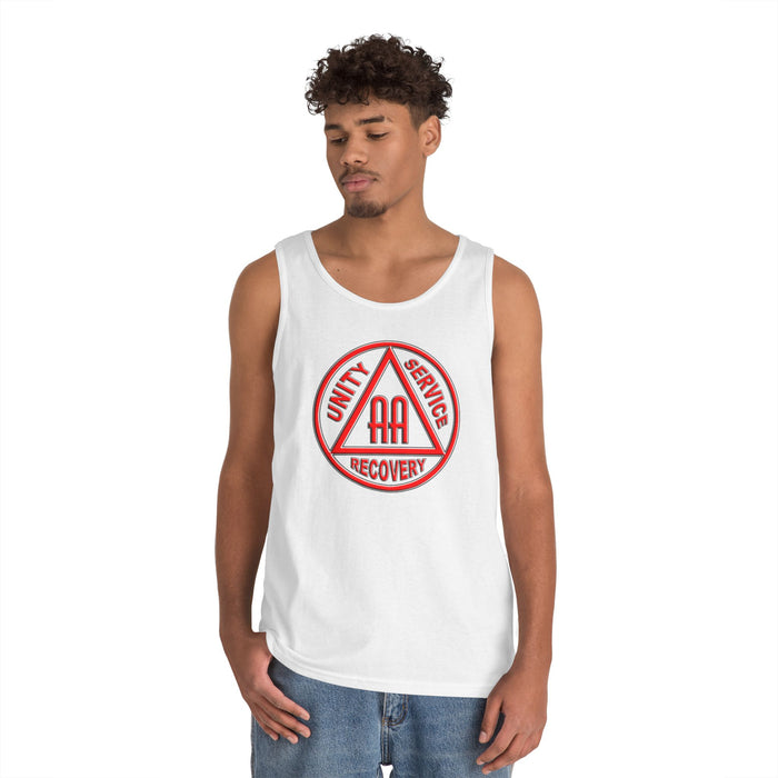 AA Red & Black AA Symbol dtg Tank Top