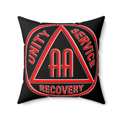 AA Symbol Black & Red  Pillow