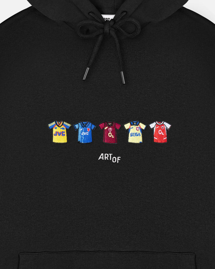 ART OF x AFC Embroidered Classics Black Hoodie | Football Sweat