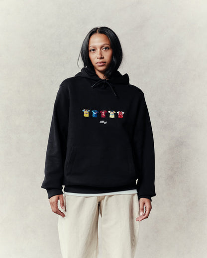 ART OF x AFC Embroidered Classics Black Hoodie | Football Sweat