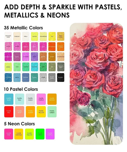 All-In-One Premium Watercolor Set of 100
