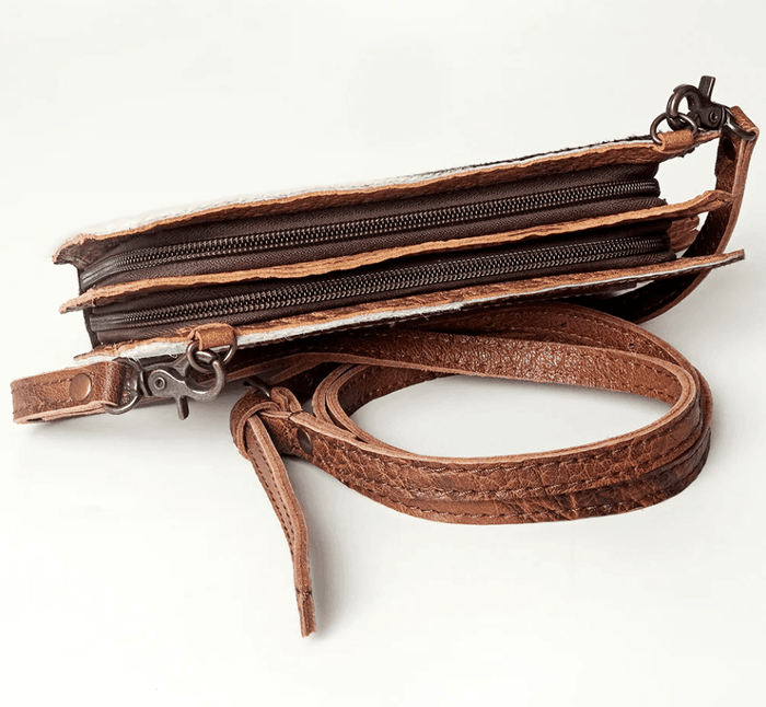 American Darling Hair On Cowhide Crossbody Wallet Clutch Purse ADBG807