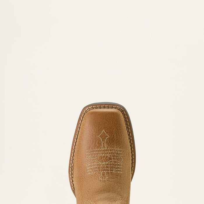 Ariat Children’s/Youth Tombstone Rose & Tan Wide Square Toe Cowgirl Boots 10063835