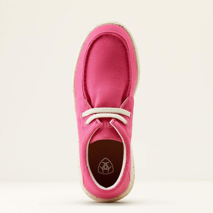 Ariat Girl's Hottest Pink Hilo Moc Toe Canvas Casual Shoes 10050909-Painted Cowgirl Western Store