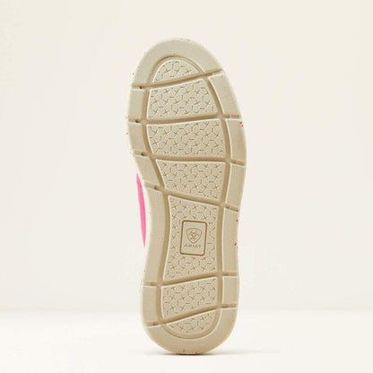 Ariat Girl's Hottest Pink Hilo Moc Toe Canvas Casual Shoes 10050909-Painted Cowgirl Western Store