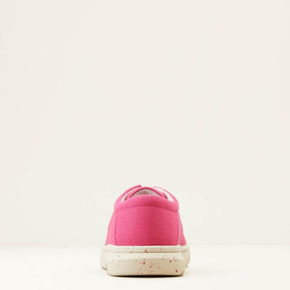 Ariat Girl's Hottest Pink Hilo Moc Toe Canvas Casual Shoes 10050909-Painted Cowgirl Western Store
