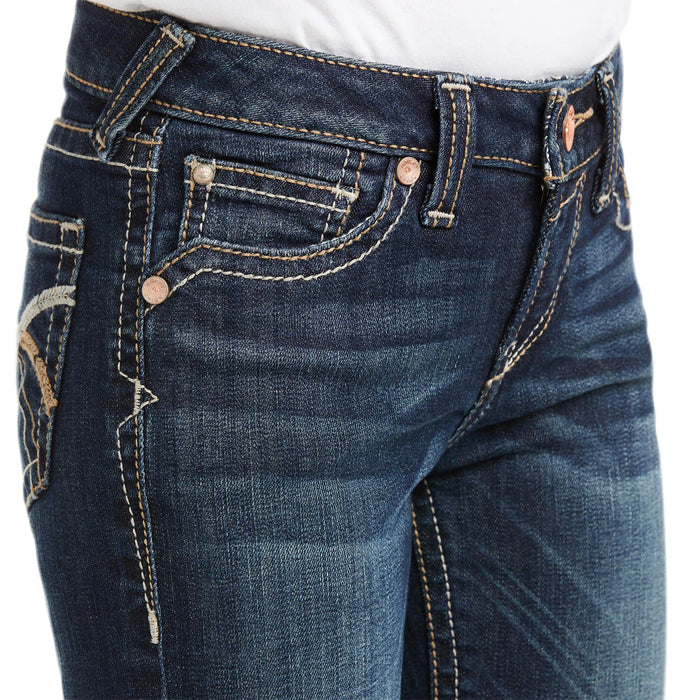 Ariat Girl's REAL Kylee Slim Boot Cut Jeans 10037941-Painted Cowgirl Western Store