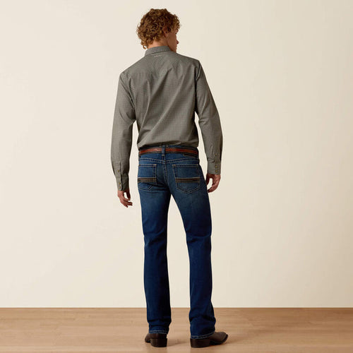 Ariat Men's M7 Dalton Tibbs Dark Wash Low Rise Slim Fit Straight Leg Jeans 10074794