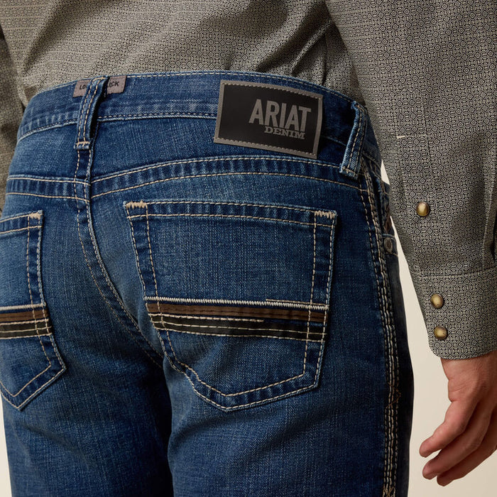 Ariat Men's M7 Dalton Tibbs Dark Wash Low Rise Slim Fit Straight Leg Jeans 10074794