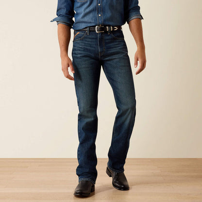 Ariat Men's M7 Ray Dark Wash Classic Rise Pro Series Slim Fit Straight Leg Jeans 10073015