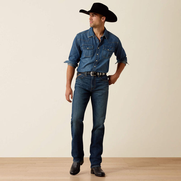 Ariat Men's M7 Ray Dark Wash Classic Rise Pro Series Slim Fit Straight Leg Jeans 10073015