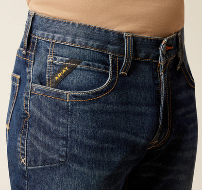 Ariat Men's Rebar M4 Encinitas Relaxed Rail Boot Cut Jeans 10051854